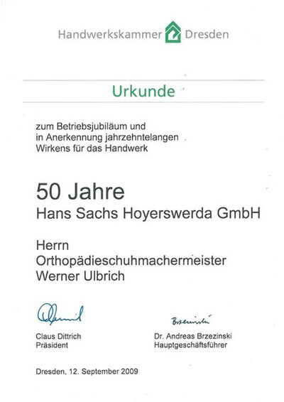 Bild 50 Jahre PGH Hans Sachs / Hans Sachs GmbH Hoyerswerda